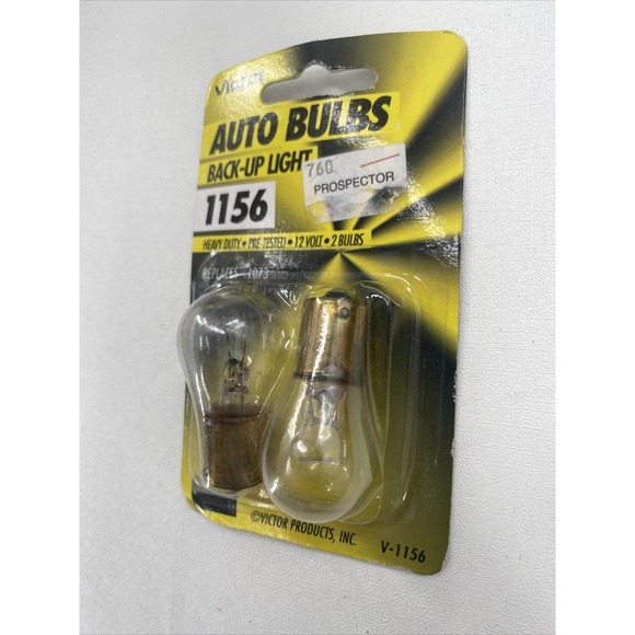 Victor #1156 Auto Bulbs Back Up Light 2 Pack 12 Volt Heavy Duty Replacement - Picture 5 of 6
